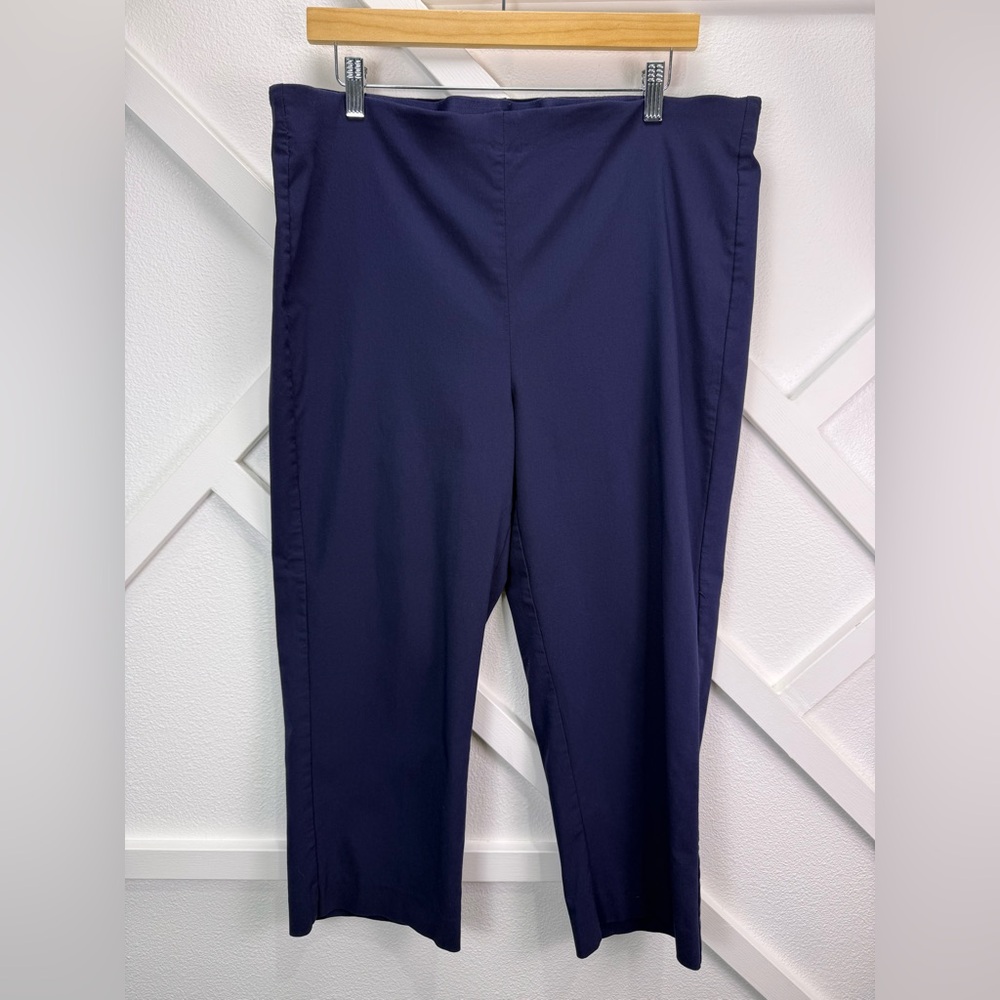 Chico's Navy Ankle Cropped Pants